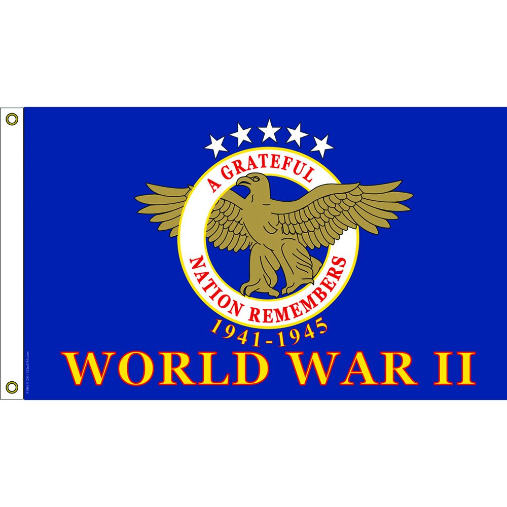 F1881 Flag - World War II, Ruptured Duck - 3 x 5 ft.