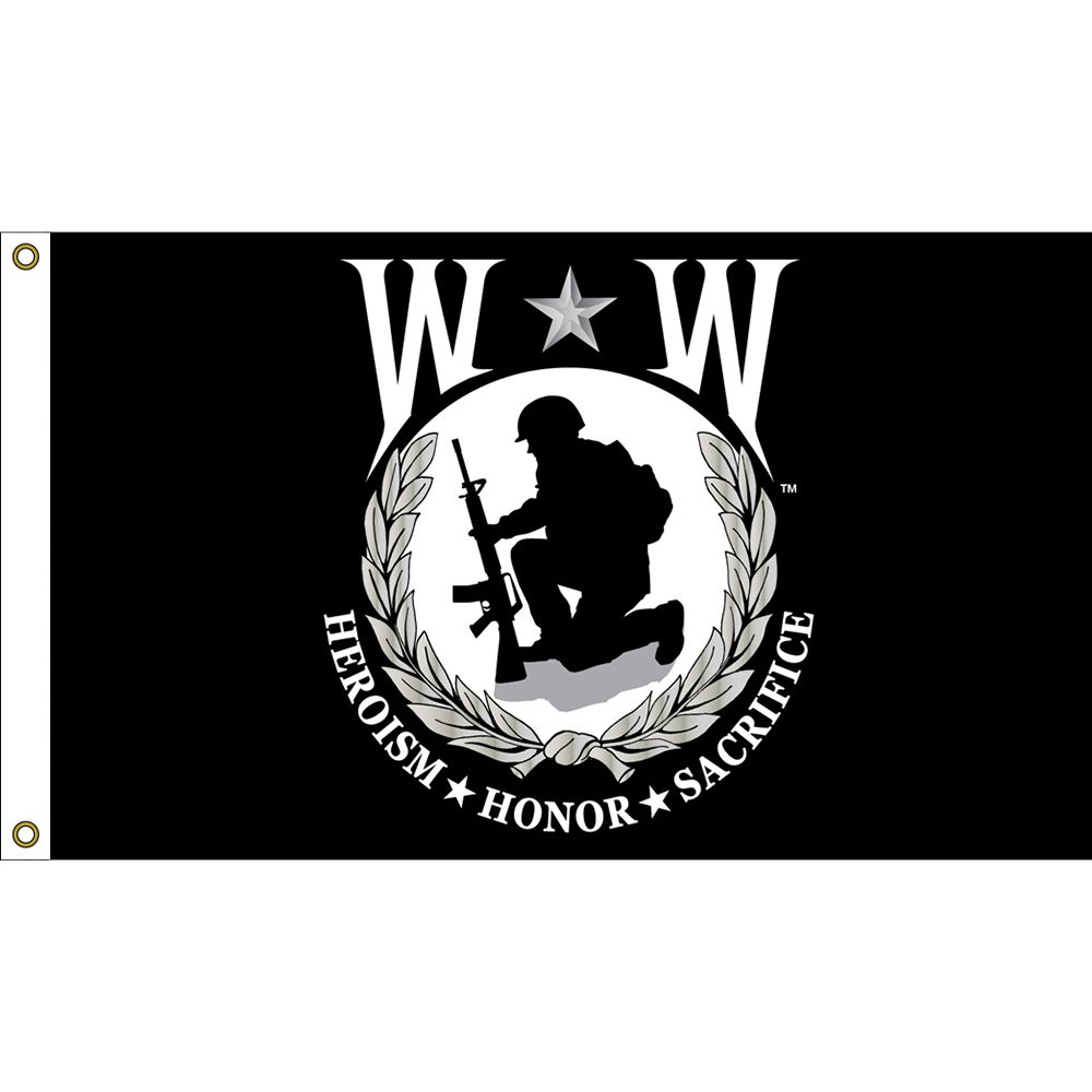 F1886 Flag - Wounded Warrior - 3 x 5 ft.
