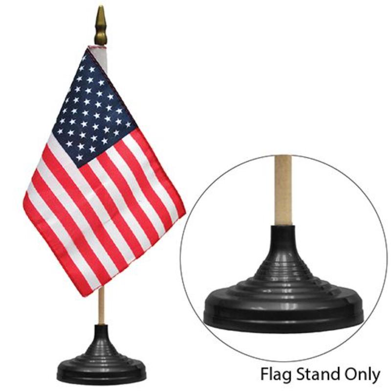 F9811 Flag Stand, 1-Flag, Black - 4 x 6 in. Stick Flag