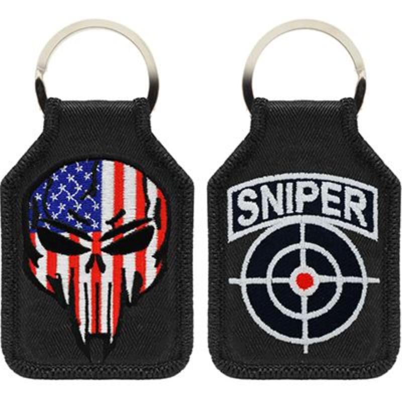 KC0083 Key Ring - Sniper, Skull - Embark - 1.88 x 2.75 in.