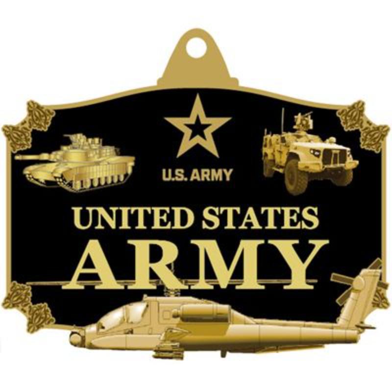 KC2003 Key Ring - Army Action - Bright-Shine - 1.75 in.