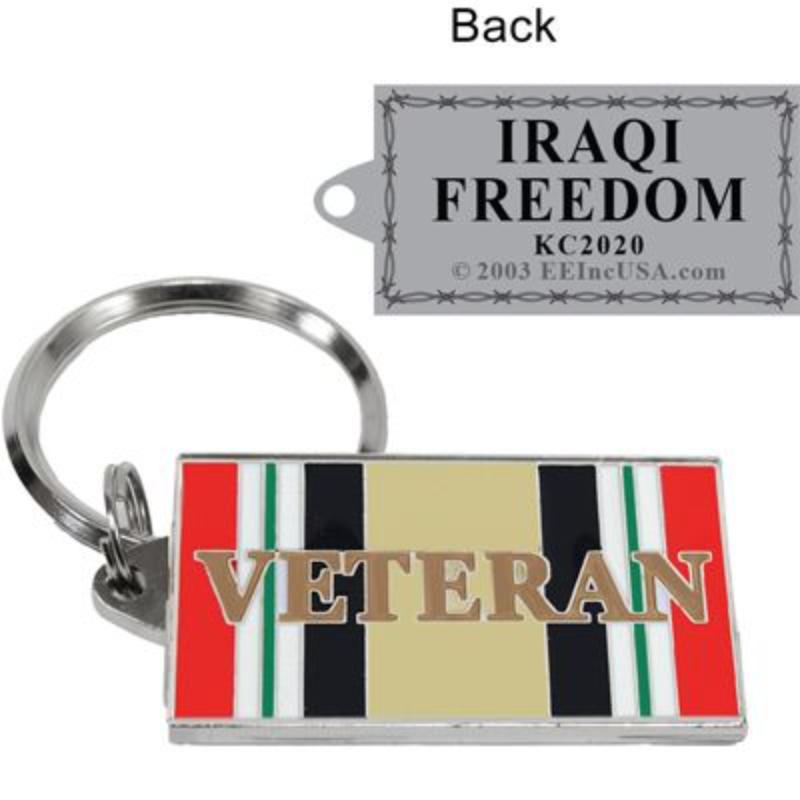 KC2020 Key Ring - Iraqi Freedom - Bright-Shine - 1.75 in.