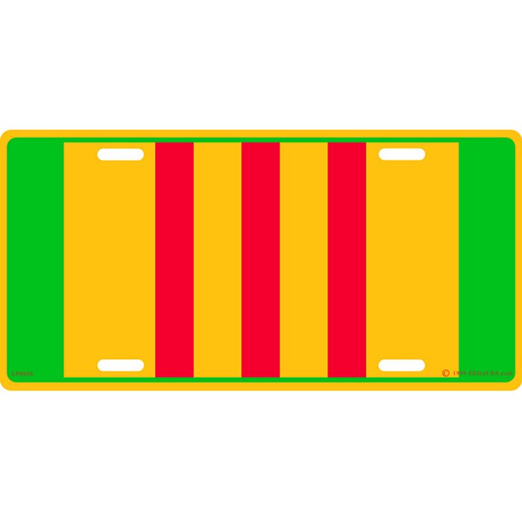 LP0656 License Plate Frame - Vietnam Ribbon - 6 x 12 in.