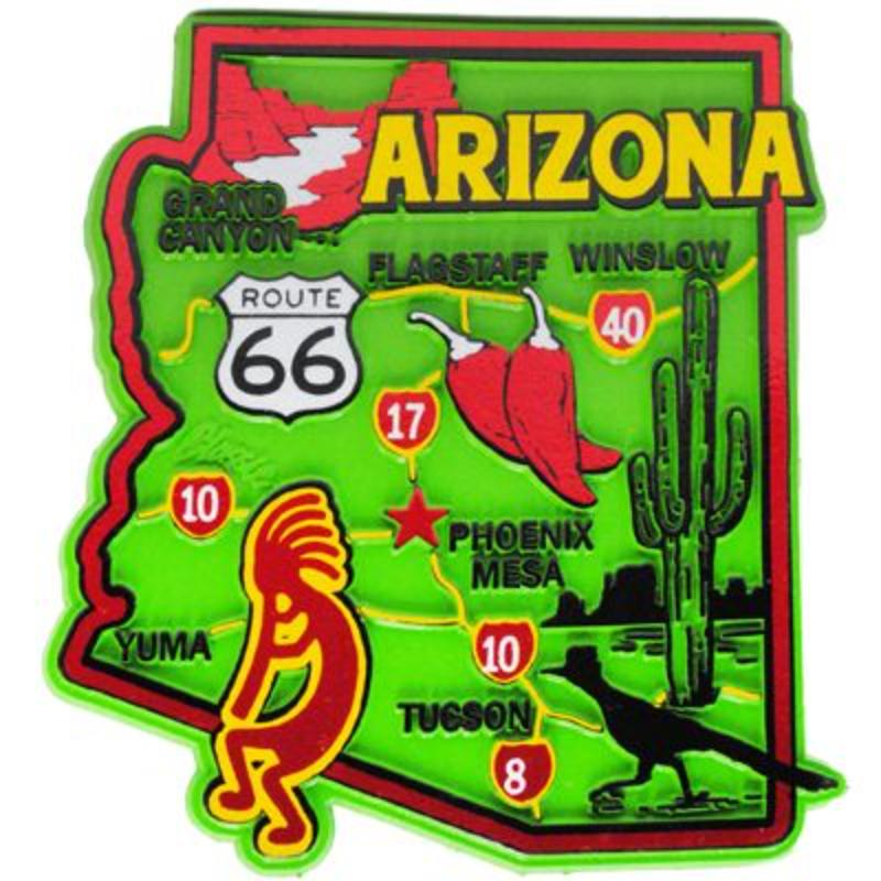 MG0003 Magnet - Arizona - 3 to 4 in.