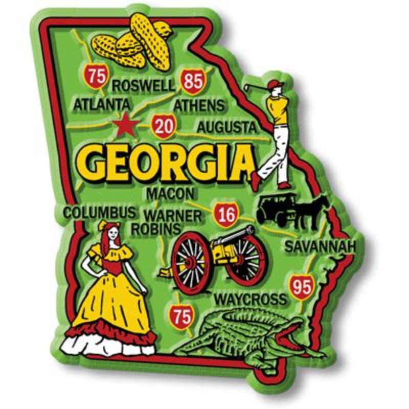 MG0011 Magnet - Georgia - 3 to 4 in.