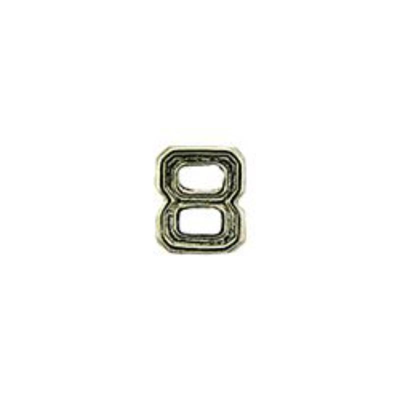 M7668 Dev-Numeral 8, Silver - 0.19 in.