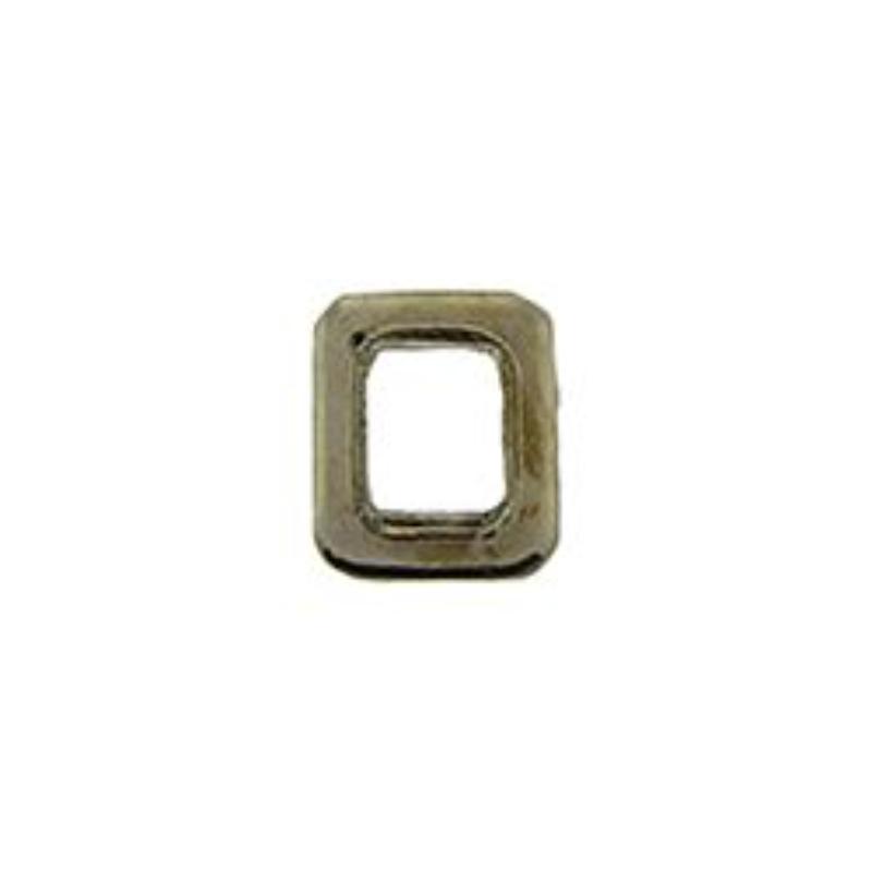 M7823 Dev-Letter O, Silver - 0.25 in.