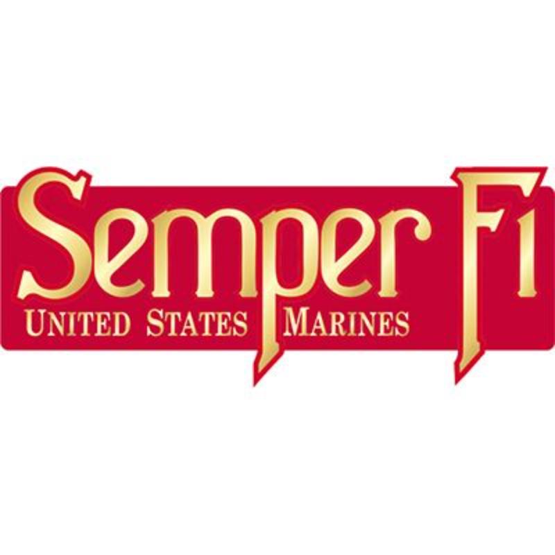 MG0130 Magnet - USMC, Semper FI - 4 in.