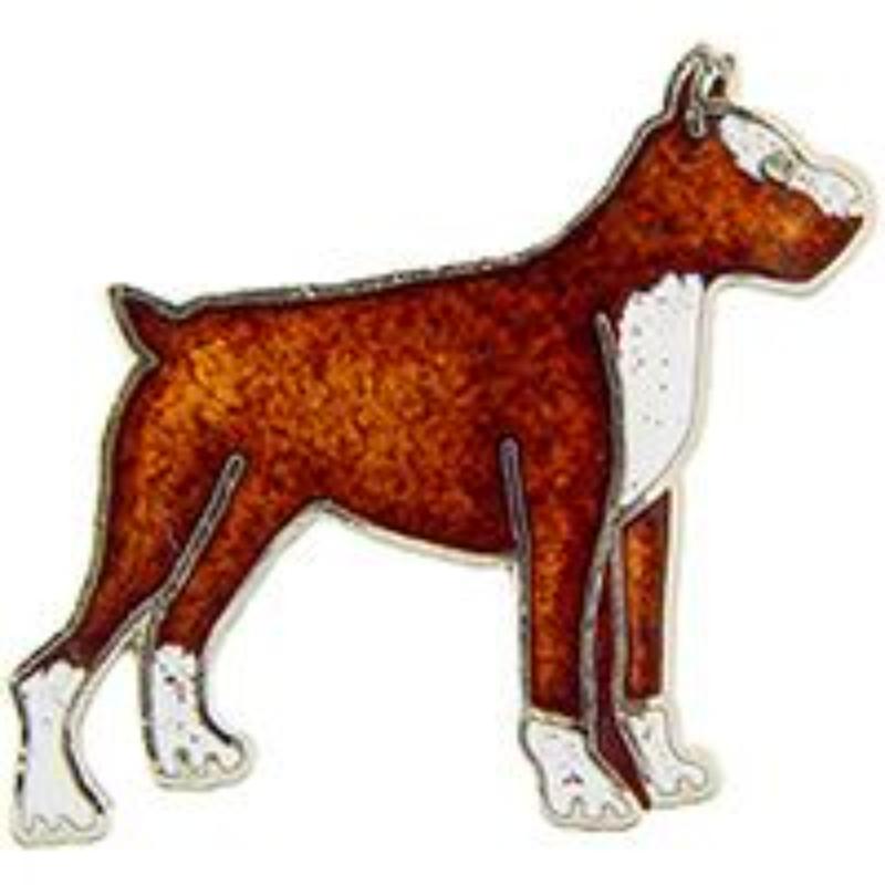 P00337 Pin - Dog, Boxer - 1 in.