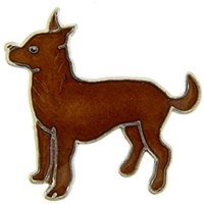P00340 Pin - Dog, Chihuahua - 1 in.