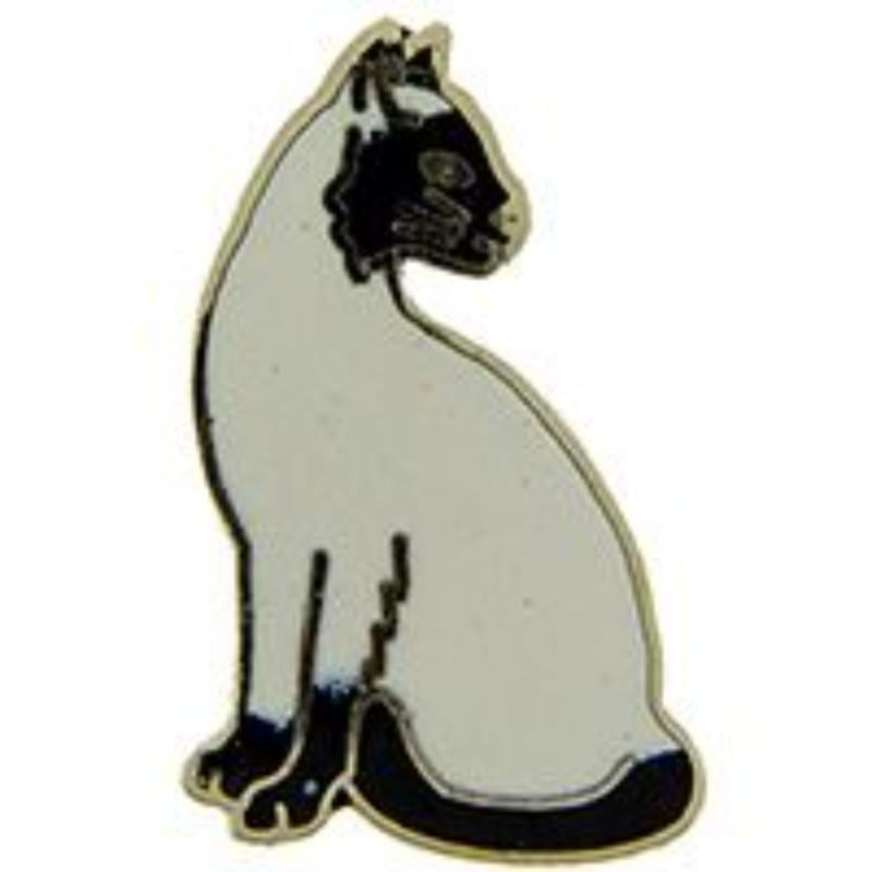 P00372 Pin - Cat, Siamese - 1 in.