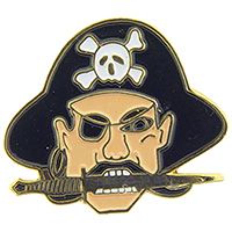 P00427 Pin - Pirate, Face - 1 in.
