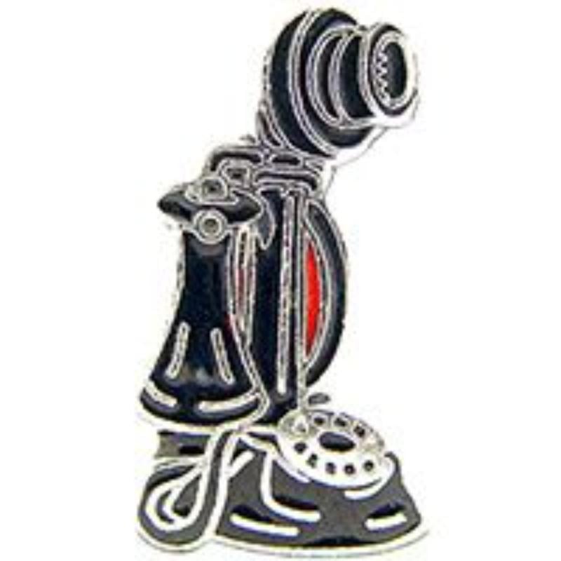 P00437 Pin - Old Time Phone - 1 in.