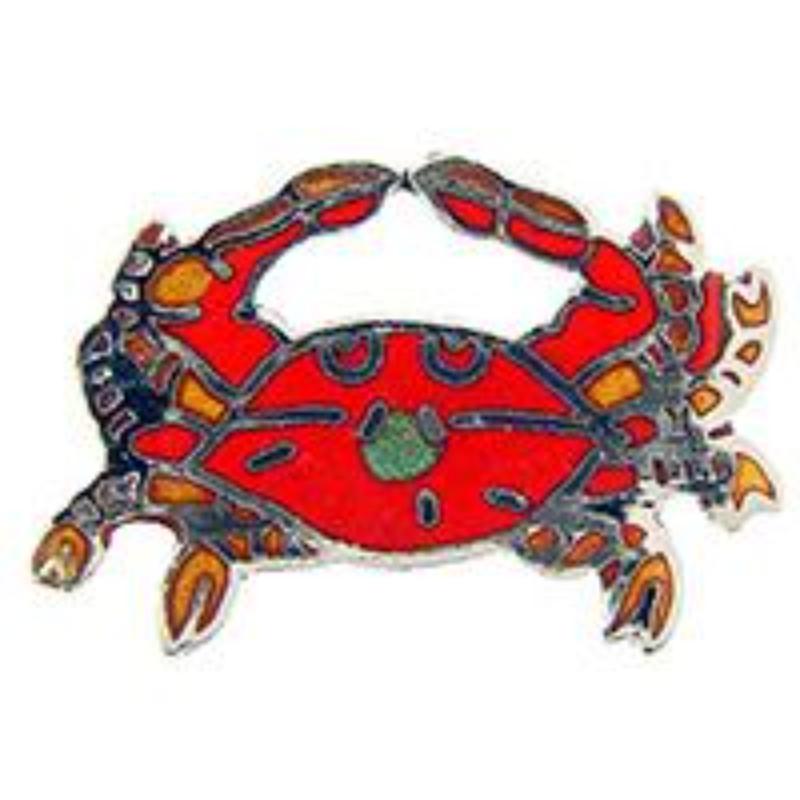 P00614 Pin - Crab, Aqua - 1 in.