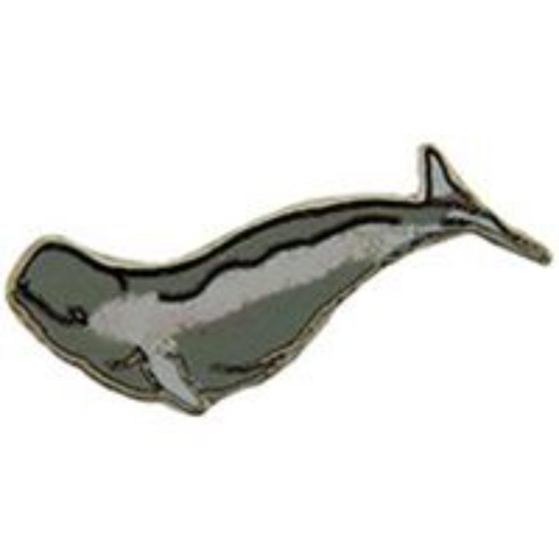 P00623 Pin - Fish, Whale, Beluga - 1 in.