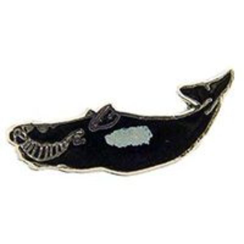 P00624 Pin - Fish, Whale, Baleen - 1 in.