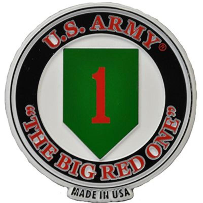 MG0125 Magnet - Army, 1st Division - 2.625 in.
