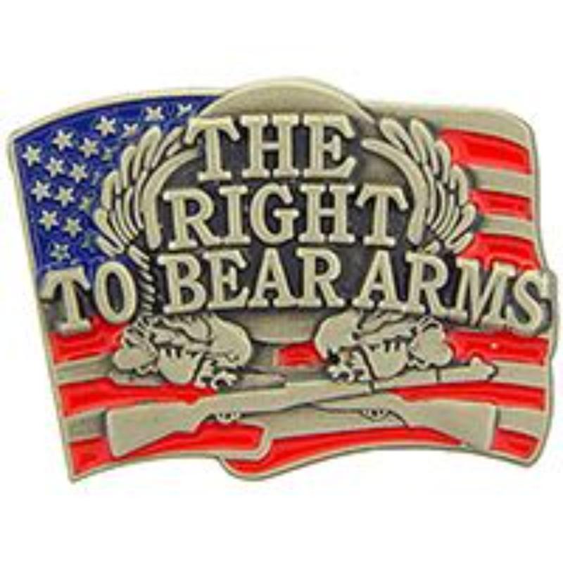 P00668 Pin - Gun, Right to Keep - Pewter - 1 in.