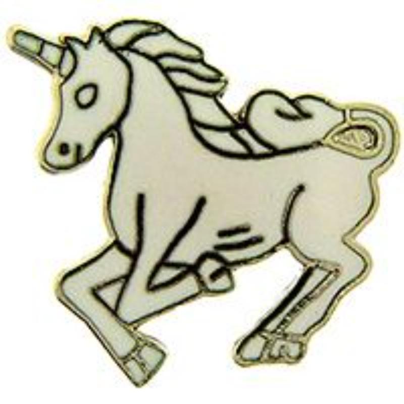 P00194 Pin - Unicorn, White, LF - 1 in.