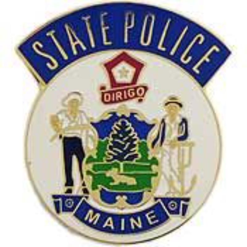 Picture of Eagle Emblems P02519 Pin - Police Patch&#44; Maine - 1.125 in.