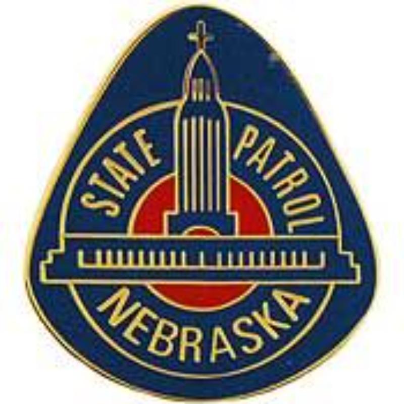 Picture of Eagle Emblems P02527 Pin - Police Patch&#44; Nebraska - 1.125 in.