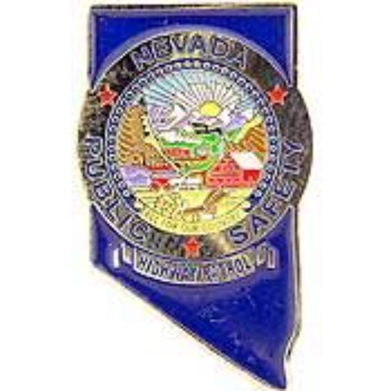 Picture of Eagle Emblems P02528 Pin - Police Patch&#44; Nevada - 1.125 in.