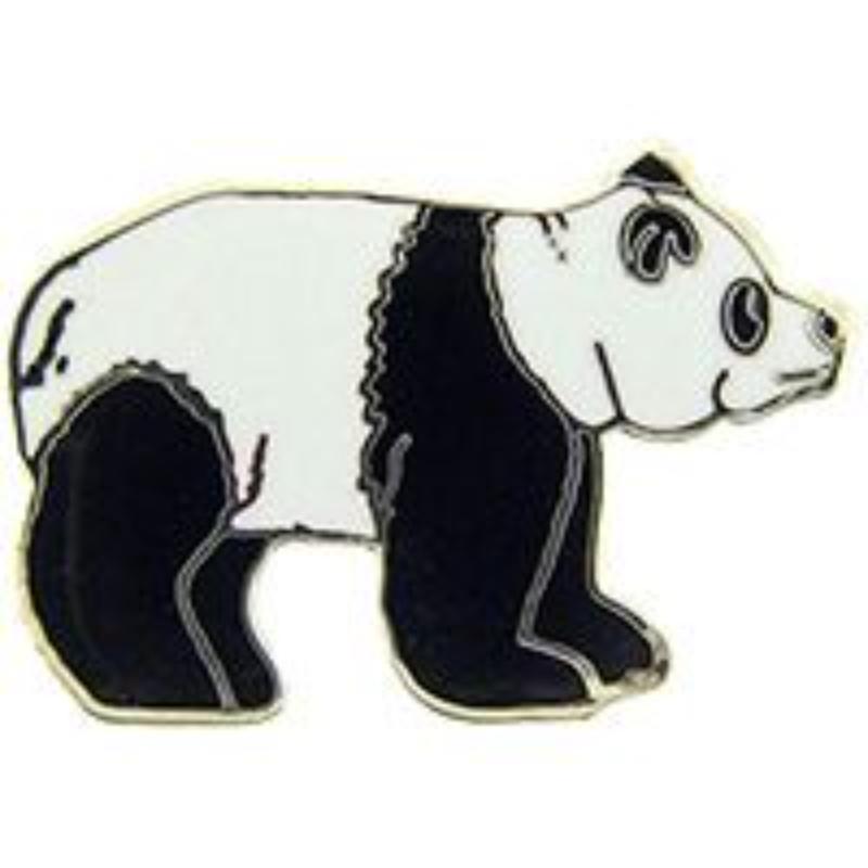 P00198 Pin - Bear, Panda, Right - 1 in.