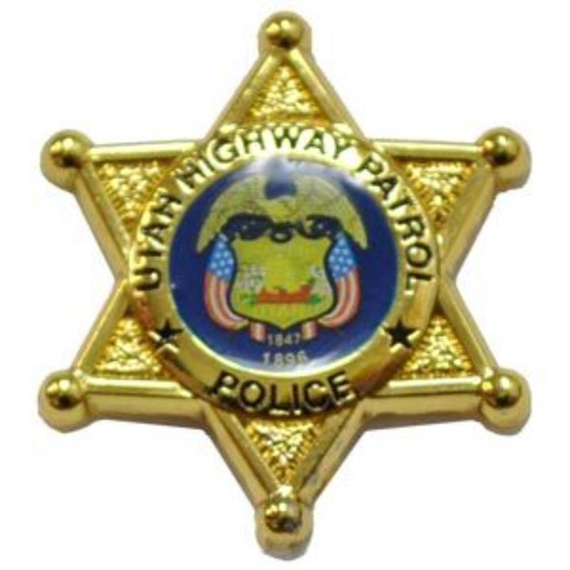P02644 Pin - Police decal, Utah - 1 in.