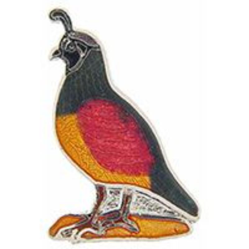 P00206 Pin - Bird, Quail, Pharoah - 1 in.