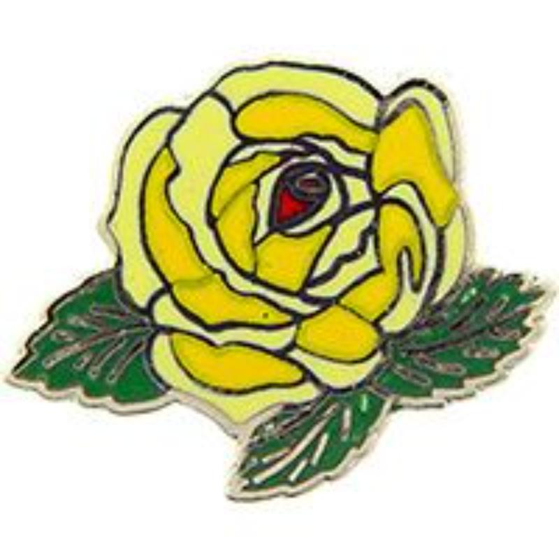 P05404 Pin - Plant, Rose, Yellow - 1 in.