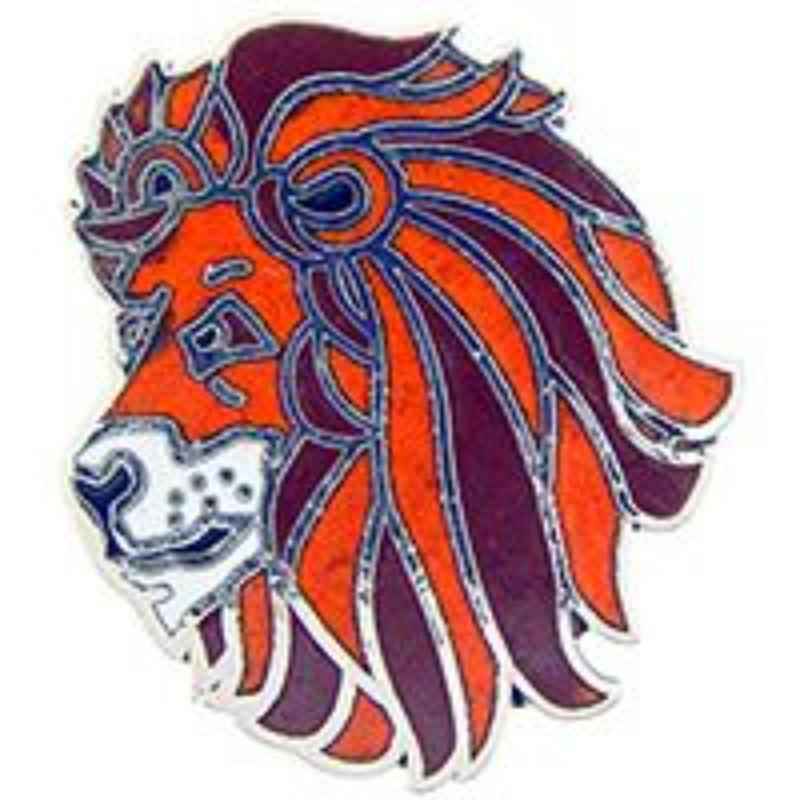 P00216 Pin - Cat, Lion, Head - 1 in.
