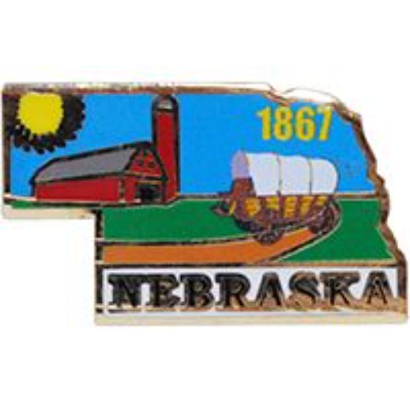 P09228 Pin - Nebraska - 1 in.