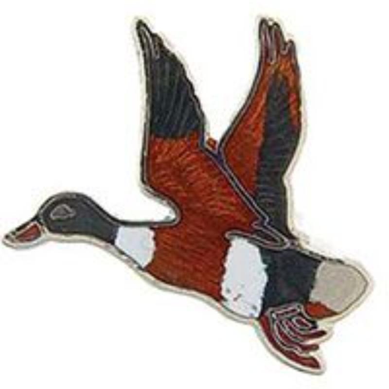P00250 Pin - Bird, Mallard, Flying - 1 in.