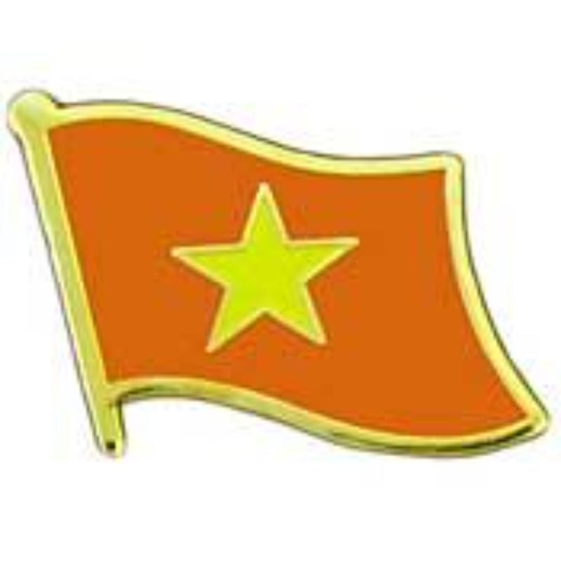 P09574 Flag Pin - Vietnam - North - 1.625 in.