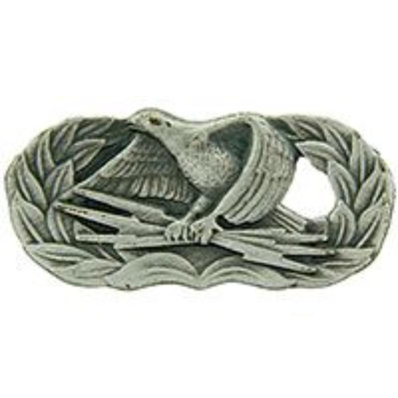 P12076 Mini Wing Pin - USAF, Communication Basic - Pewter - 0.88 in.