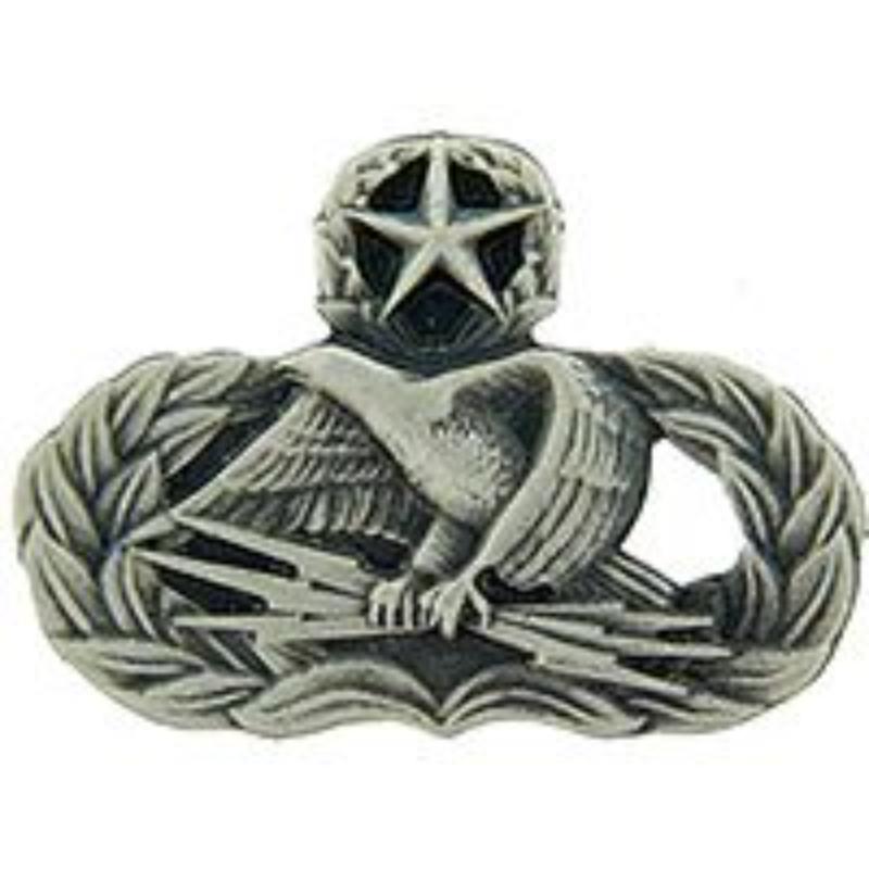 Mini Wing Pin - USAF Communication Master - Pewter - 0.88 in. - Durable Design