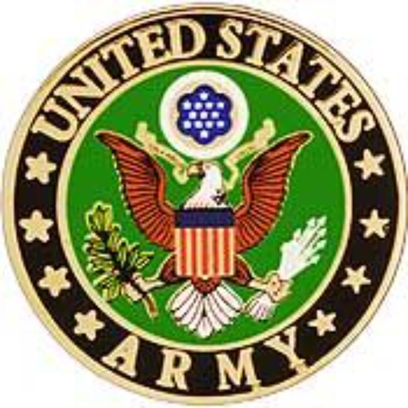 P12203 Pin - Army Symbol D - Reg - 1 in.