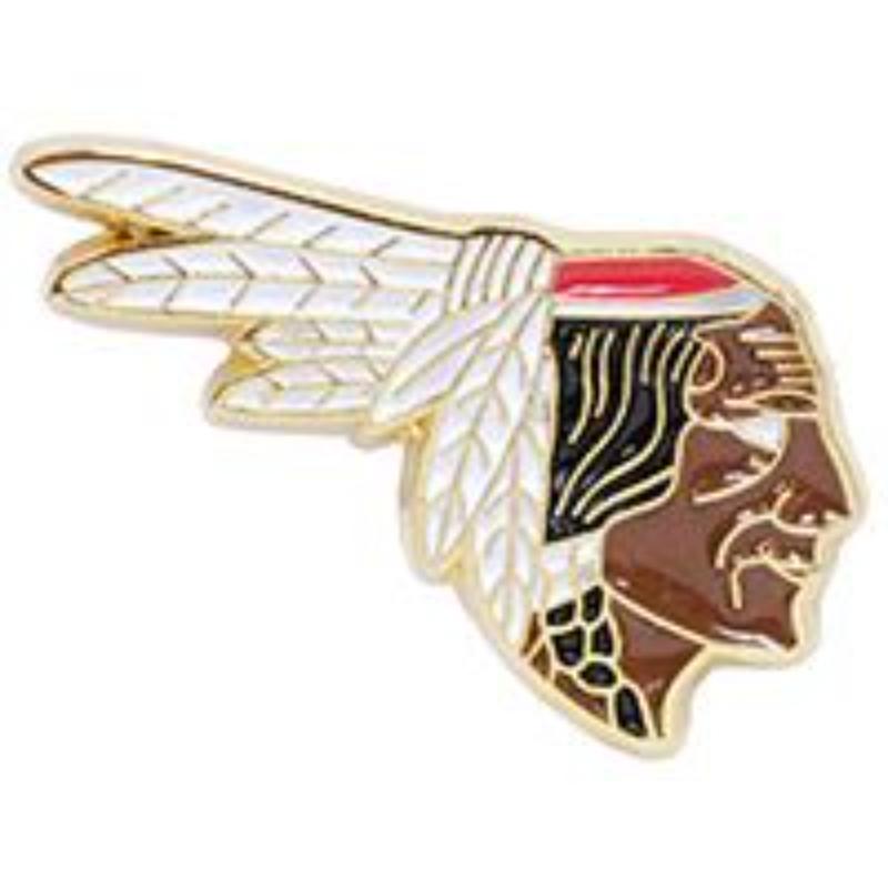 P12227 Pin - Indian, American Warrior - 1.125 in.