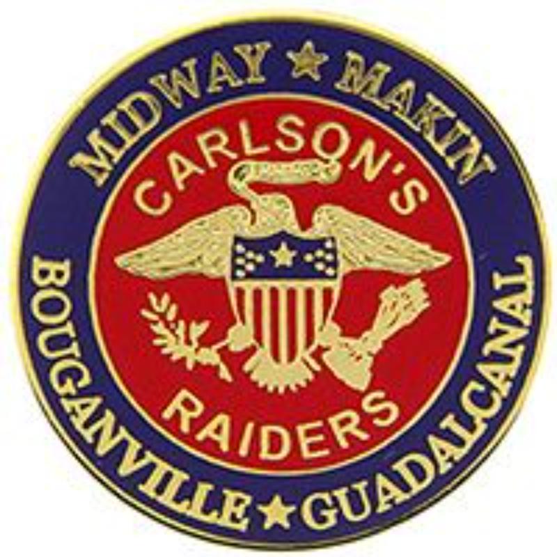 P12373 Pin - USMC, Carlsons Raider - 1 in.
