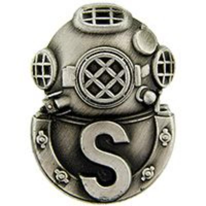 P12743 Pin - Diver, Salvage - Pewter - 1 in.