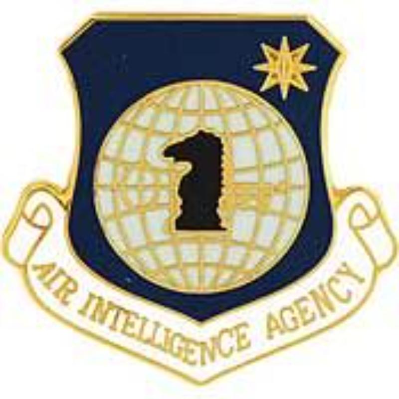 P14130 Pin - USAF, IIntellegence Agency - 1 in.