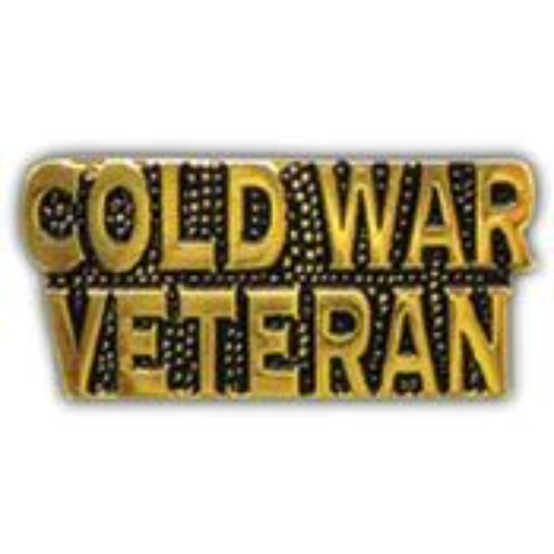 P14241 Pin - Script, Cold War Veteran - 1.25 in.