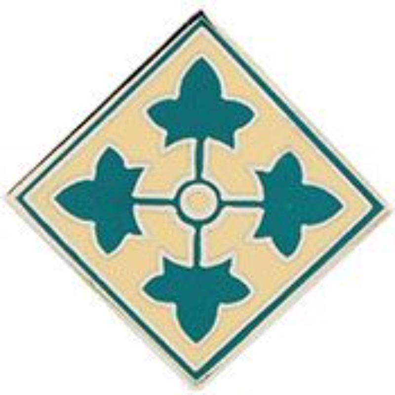 Army Pin - 4th Infantry Division - 1.125 in. - Durable Design