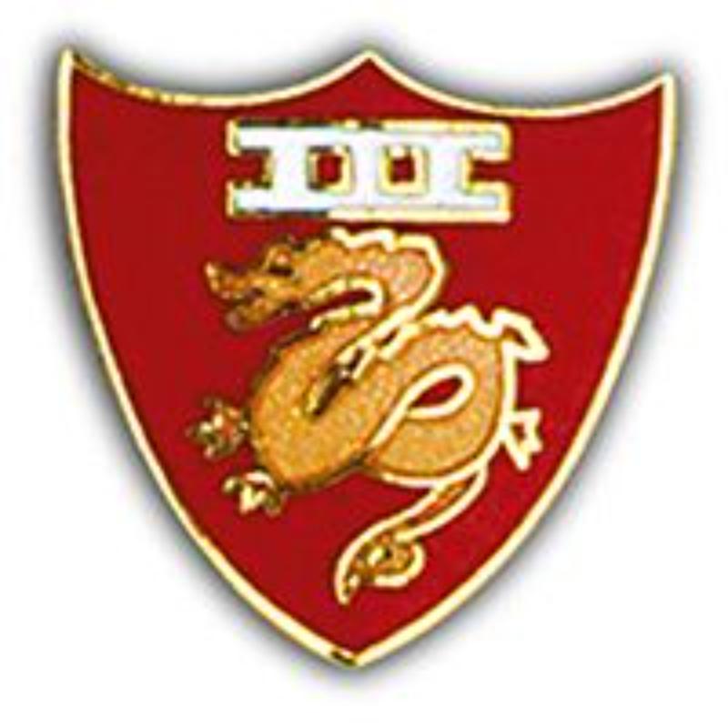 P14655 Pin - USMC, 3rd Division Amphibian Battalion - 1.125 in.