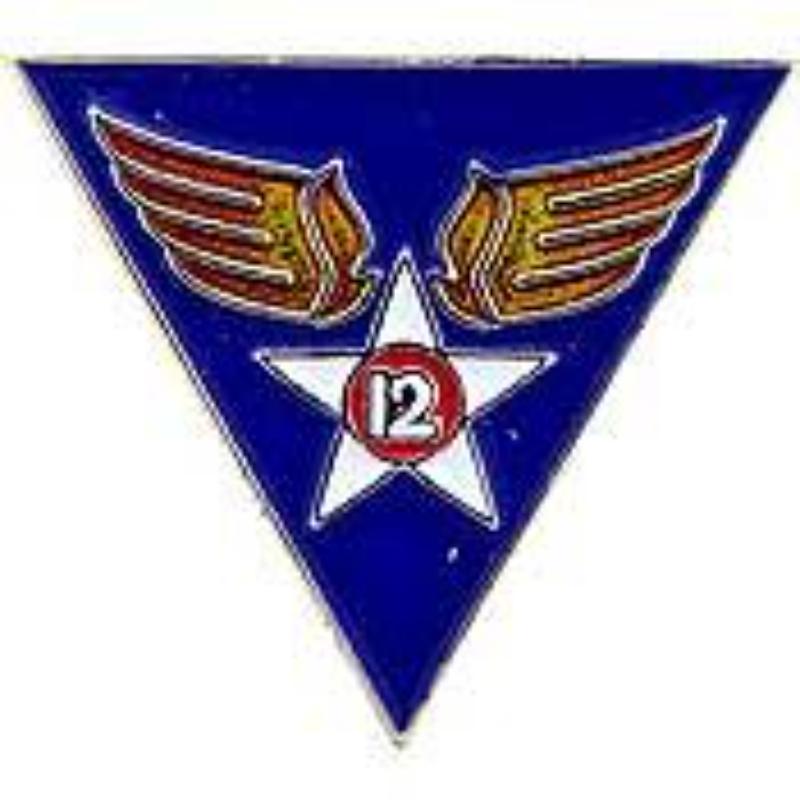P14697 Pin - USAF, 12th - 1 in.