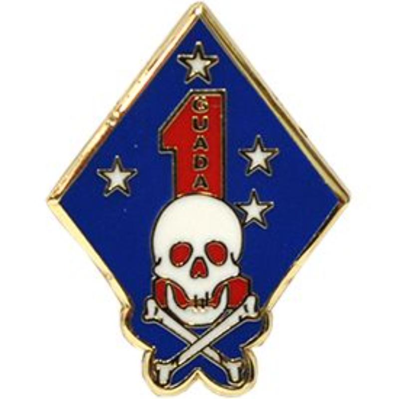 P14732 Pin - USMC, 1st Guada LRRP - 1 in.