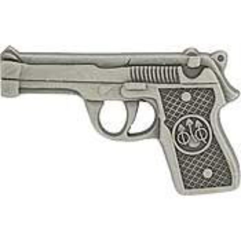 P14777 Pin - Gun, 45Cal Pistol - Model 1911, Silver - 1.181 in.