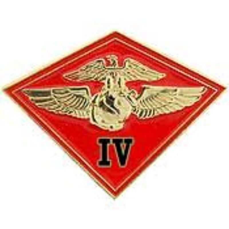P14817 Pin - USMC, 4th Mc Wing - 1.125 in.