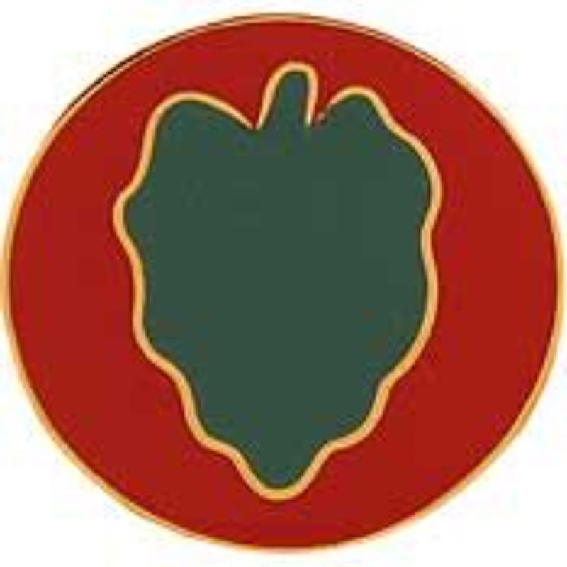 Army Pin - 24th Infantry Division - 0.88 in. - Durable Design