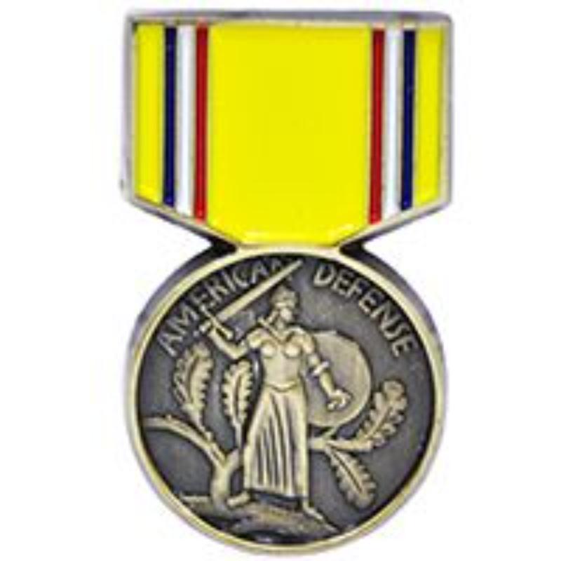 P14960 Pin - Medal, American Defense - 1.181 in.